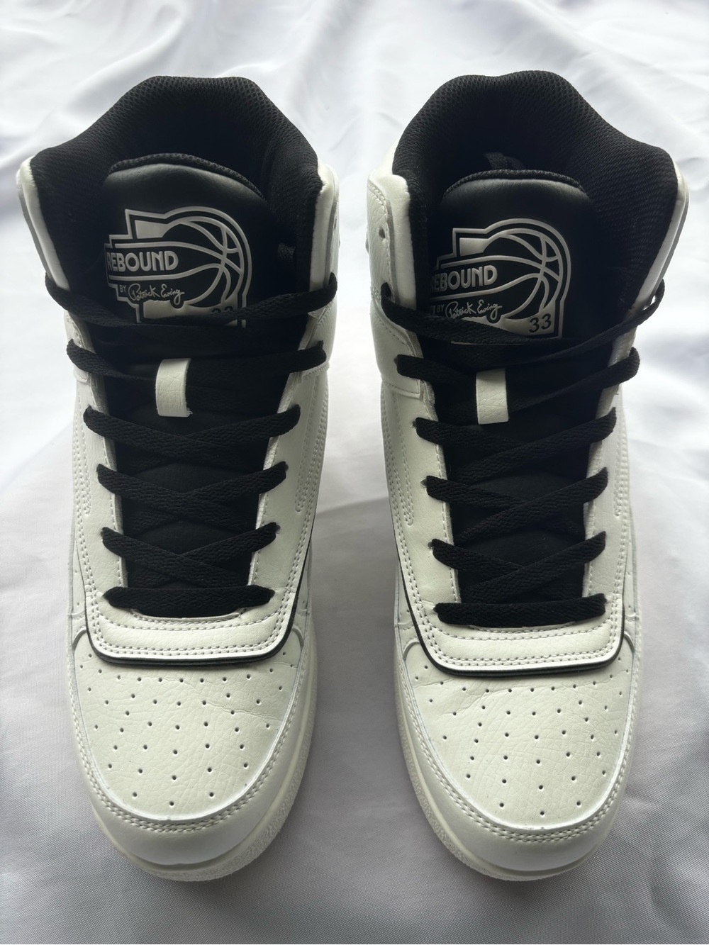 Patrick Ewing Rebound Orion Non-Strap White Black Men’s High Top Sneakers (US) 9